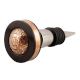 Black And Copper Brass Tiny Flower Resin Wine Stopper